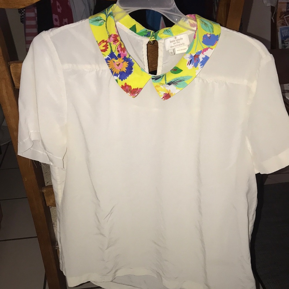 KATE SPADE NEW YORK SILK BLOUSE SIZE 14